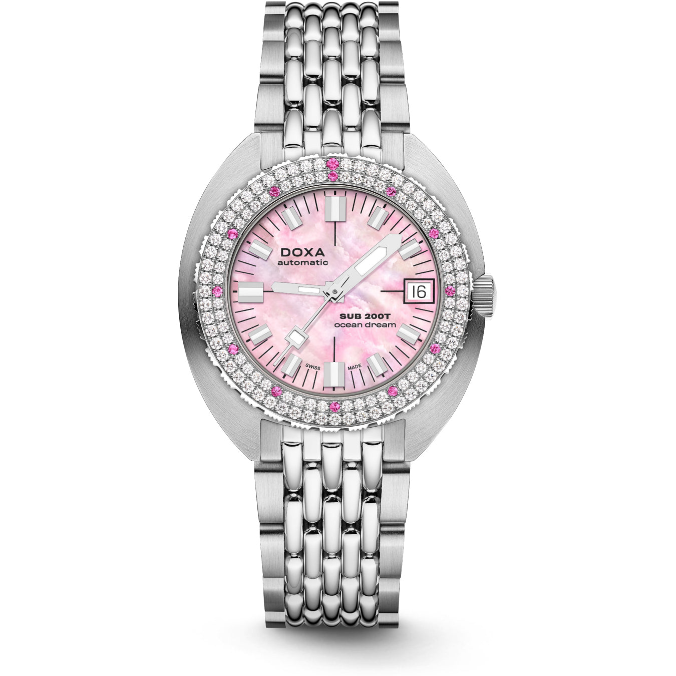 DOXA SUB 200T Diamonds 804.10D.061.10 Ocean Dream on Bracelet