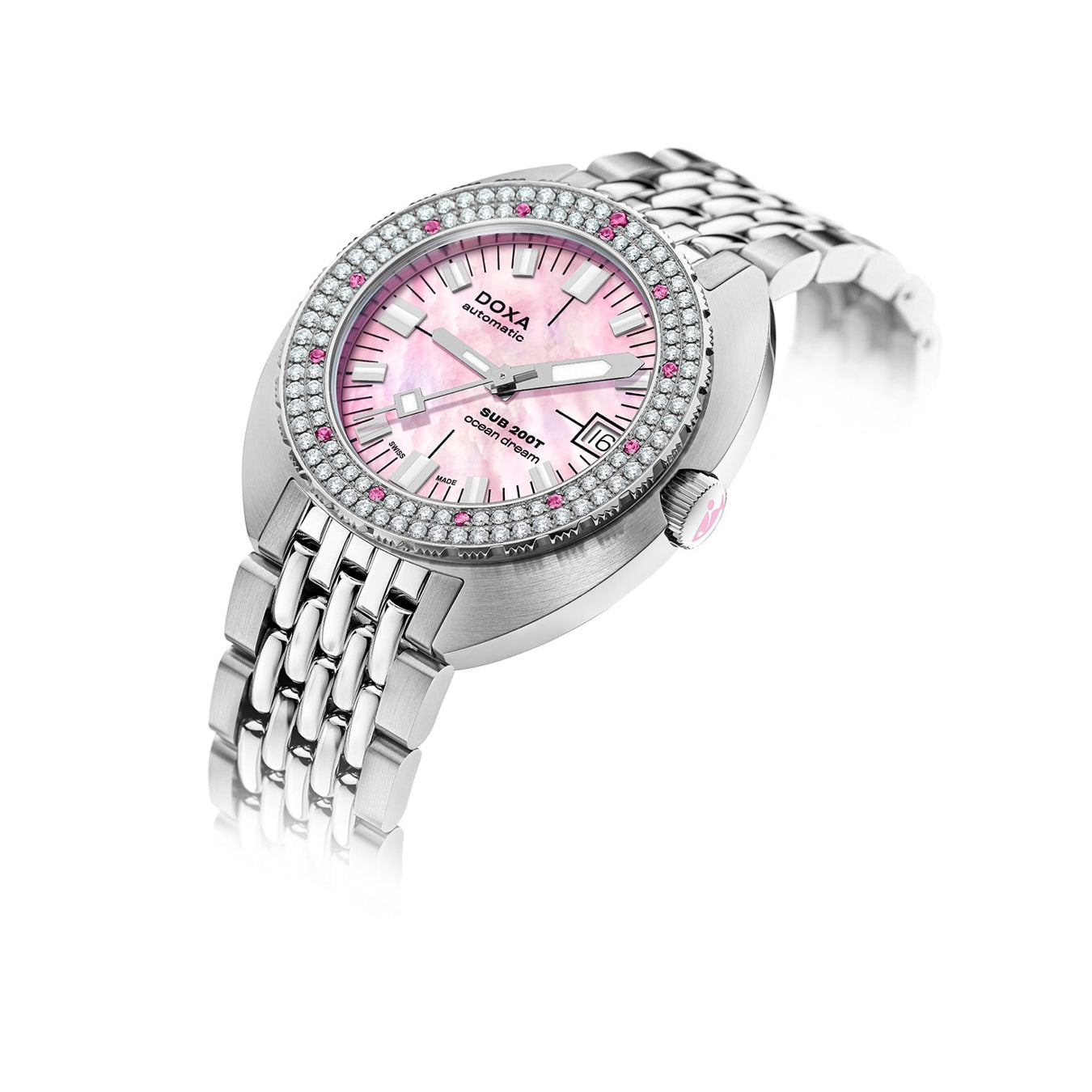 DOXA SUB 200T Diamonds 804.10D.061.10 Ocean Dream on Bracelet