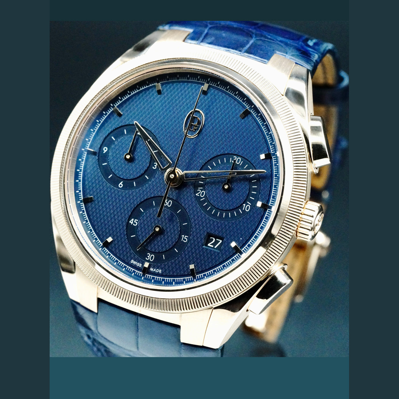 Parmigiani Fleurier Tonda PF Chronograph Milano Blue Alligator
