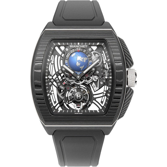 Bianchet Flying Tourbillon Sport GMT Carbon White CBWFTSG4