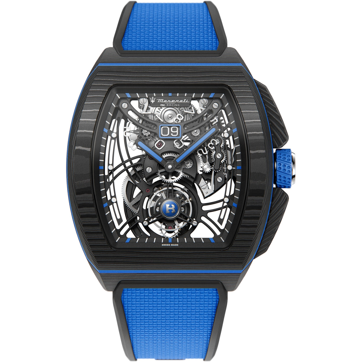 Bianchet Flying Tourbillon Grande Date Maserati Carbon CBBFTMST4