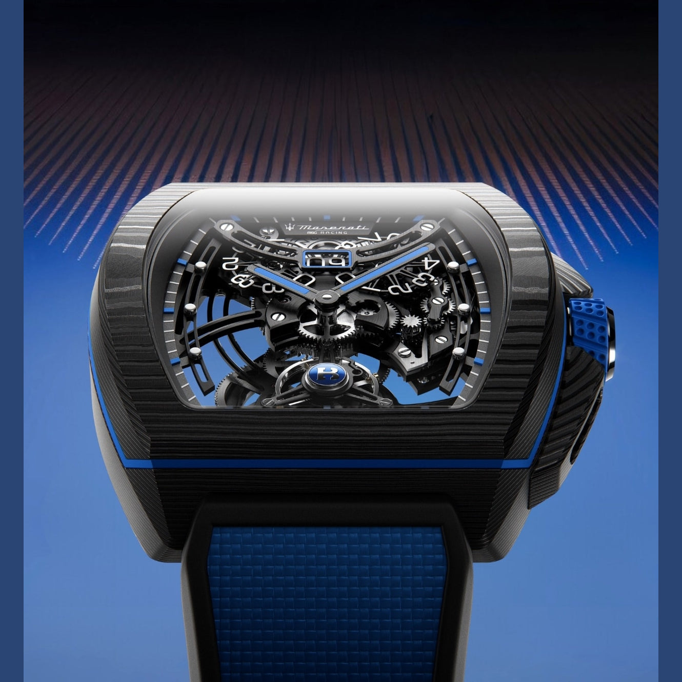 Bianchet Flying Tourbillon Grande Date Maserati Carbon CBBFTMST4
