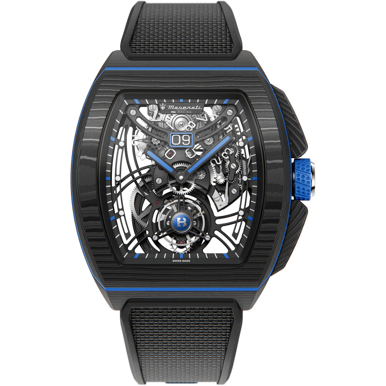 Bianchet Flying Tourbillon Grande Date Maserati Carbon CBBFTMST4