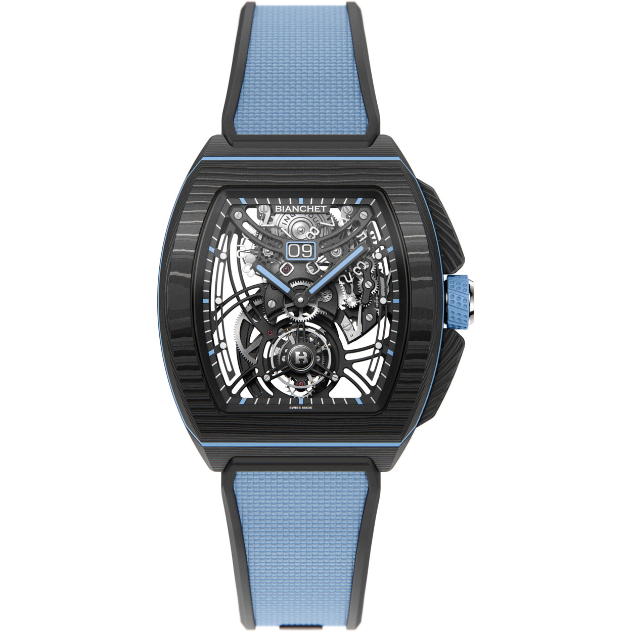 Bianchet Flying Tourbillon Grande Date B 1.618 Carbon Sky Blue CBSBFTGD4