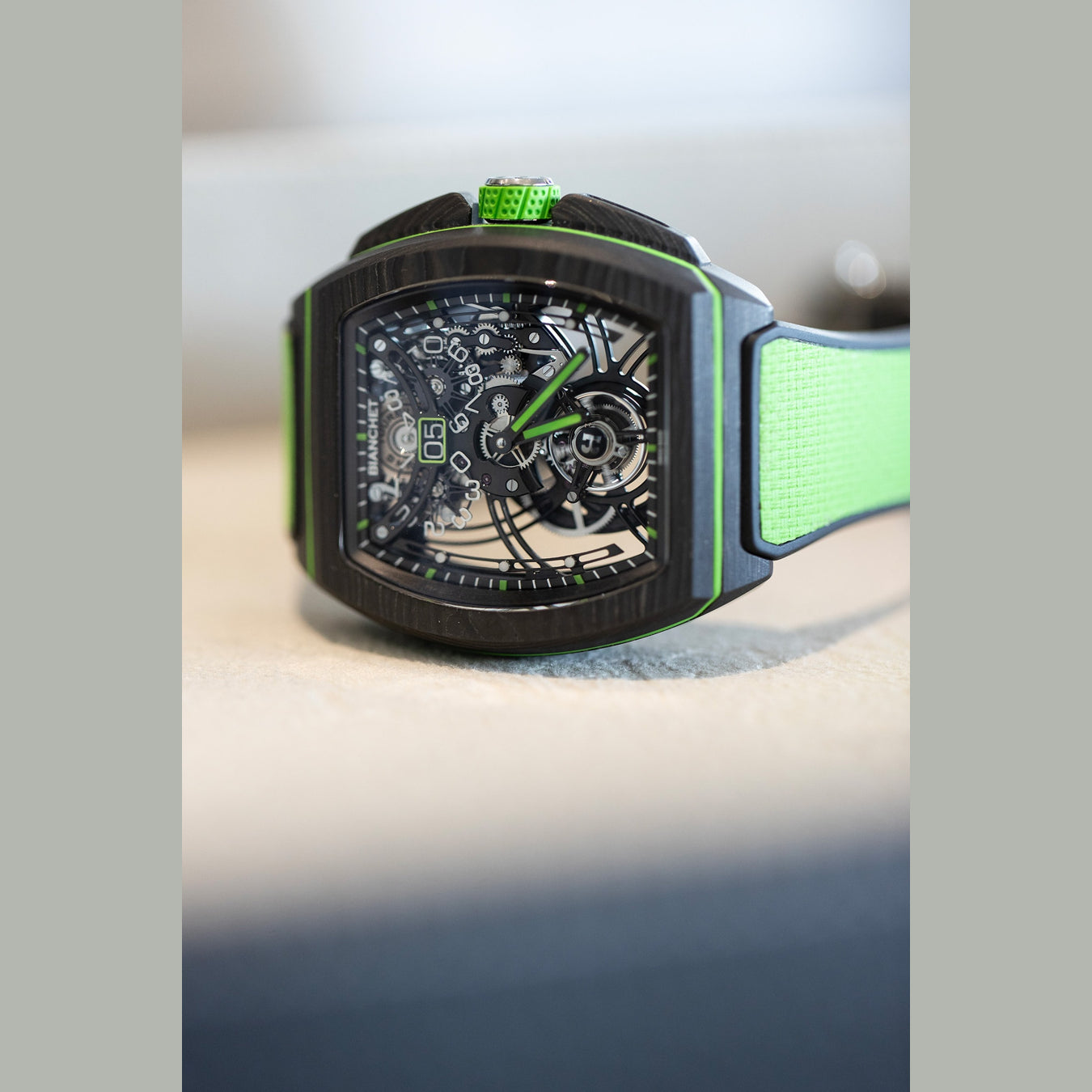 Bianchet Flying Tourbillon Grande Date B 1.618 Carbon Lime CBLFTGD4