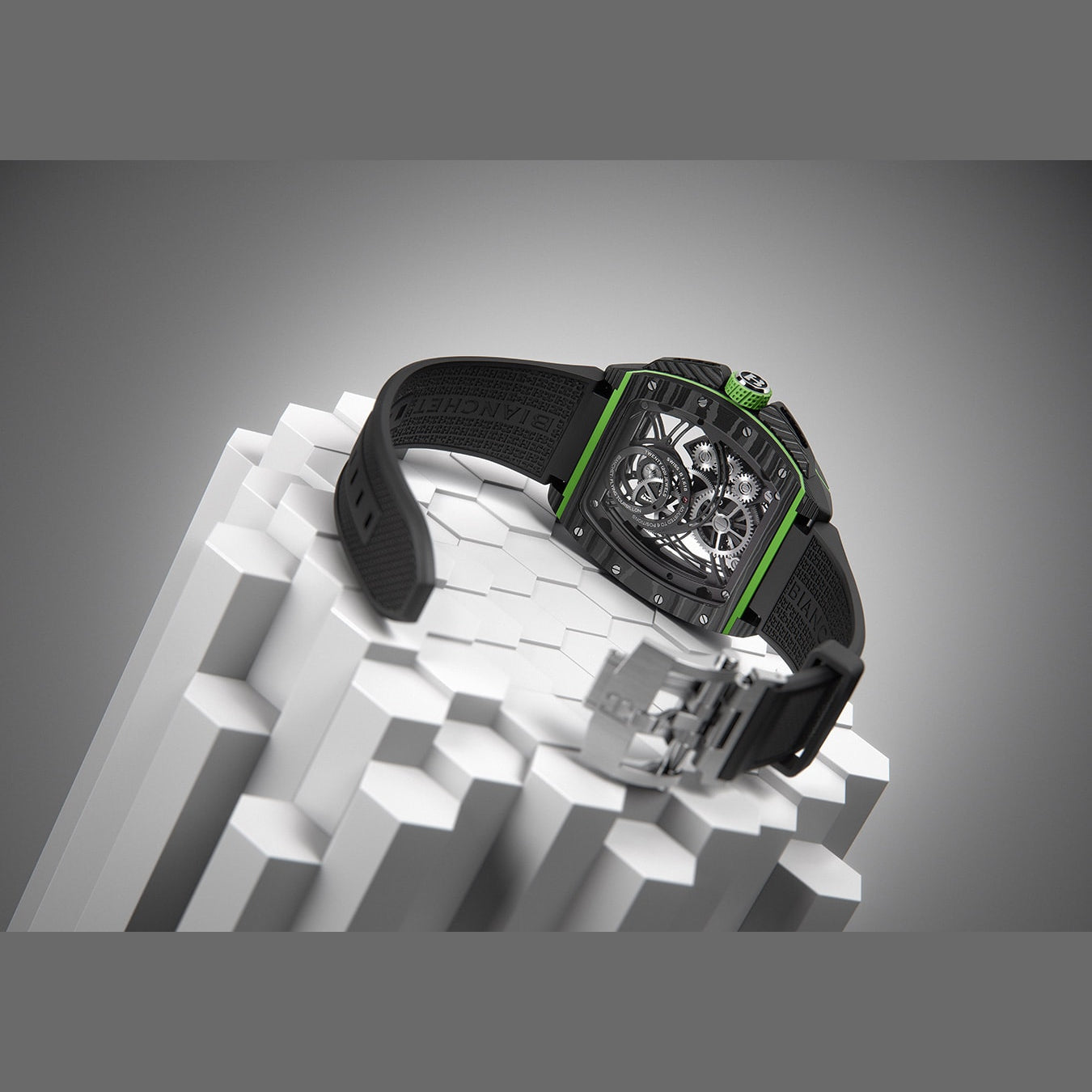 Bianchet Flying Tourbillon Grande Date B 1.618 Carbon Lime CBLFTGD4
