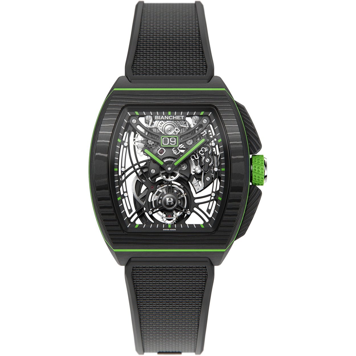 Bianchet Flying Tourbillon Grande Date B 1.618 Carbon Lime CBLFTGD4