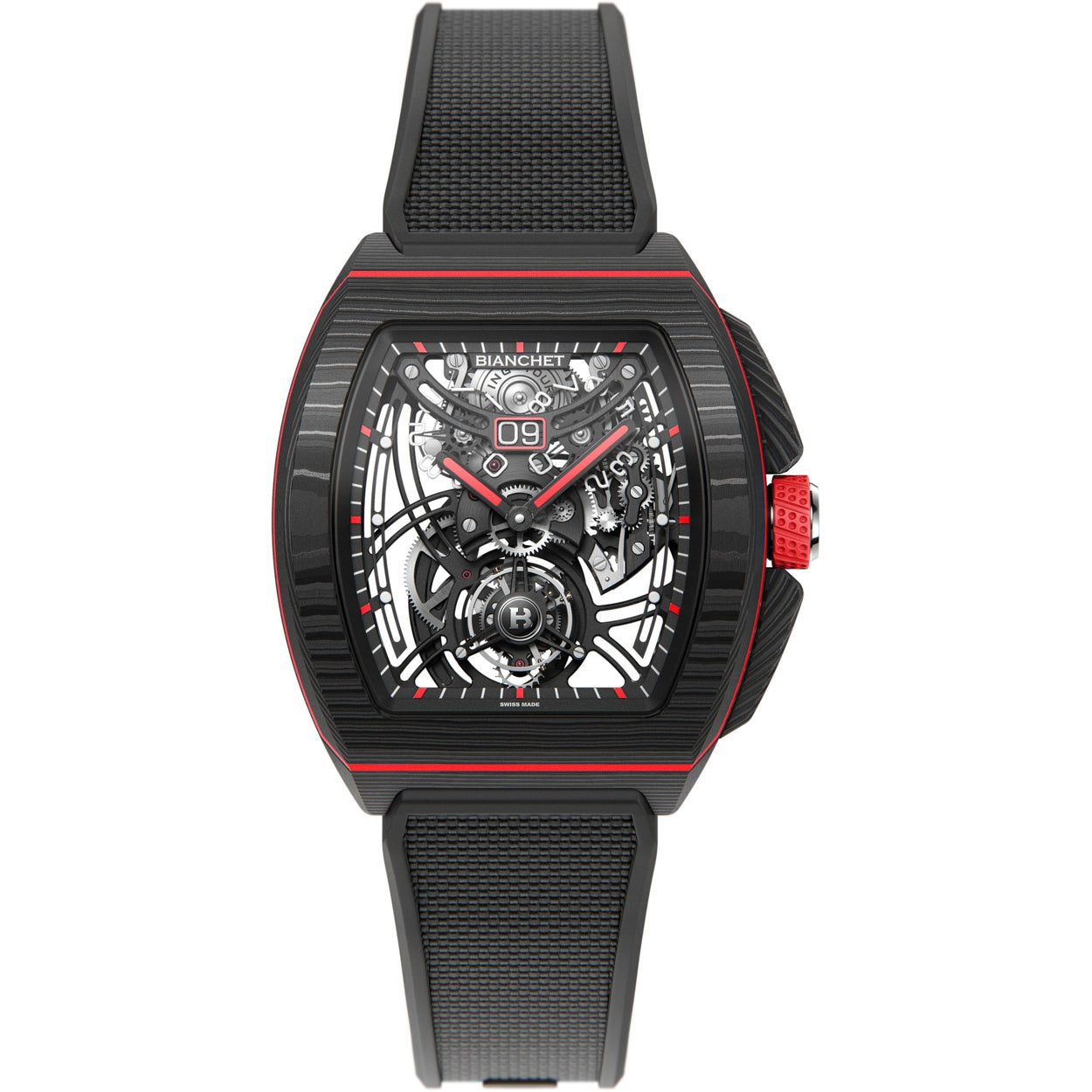 Bianchet Flying Tourbillon Grande Date B 1.618 Carbon Red CBRFTGD4