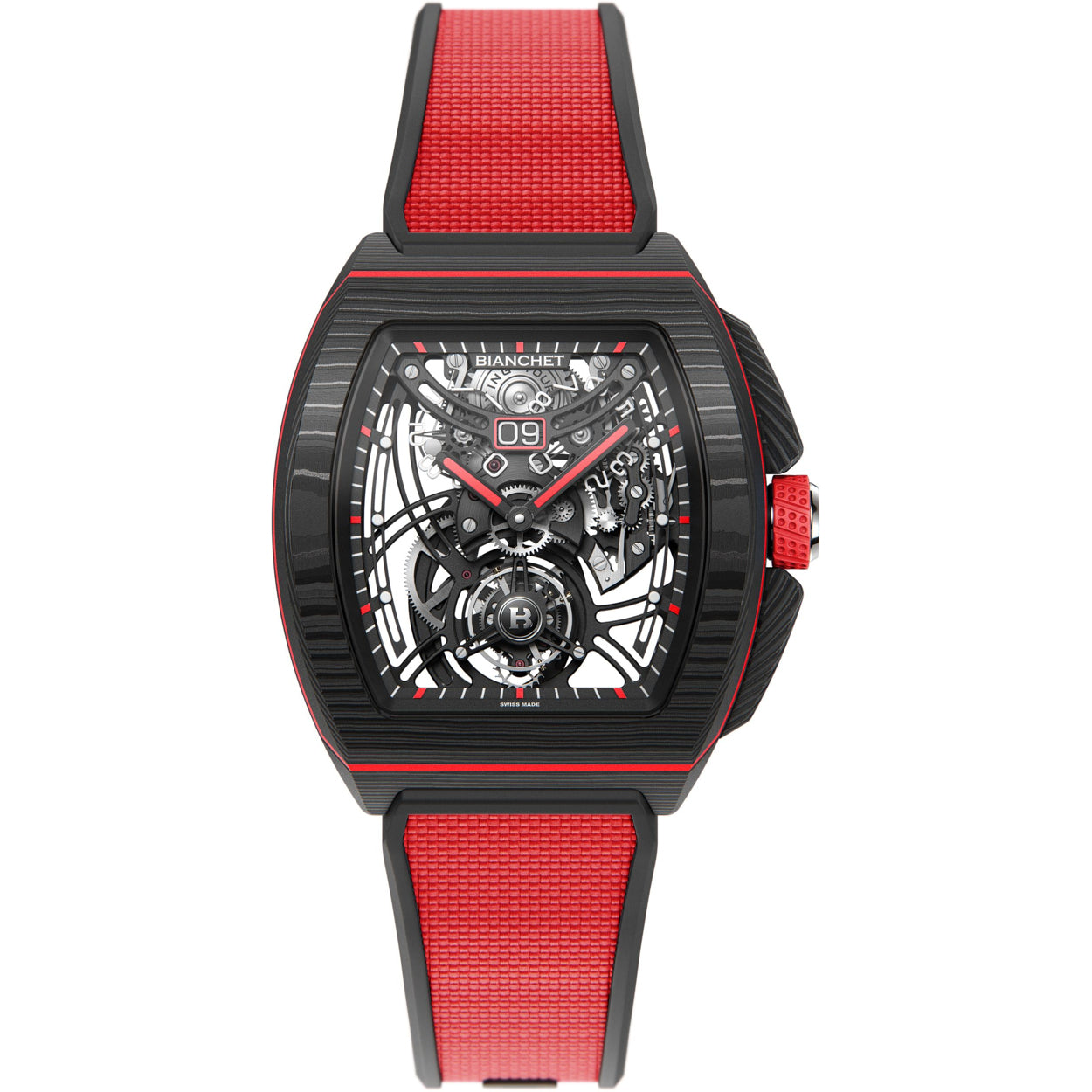 Bianchet Flying Tourbillon Grande Date B 1.618 Carbon Red CBRFTGD4