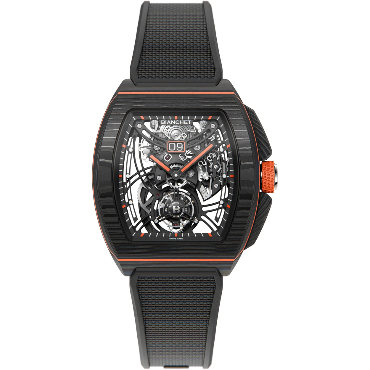 Bianchet Flying Tourbillon Grande Date B 1.618 Carbon Orange CBOFTGD4