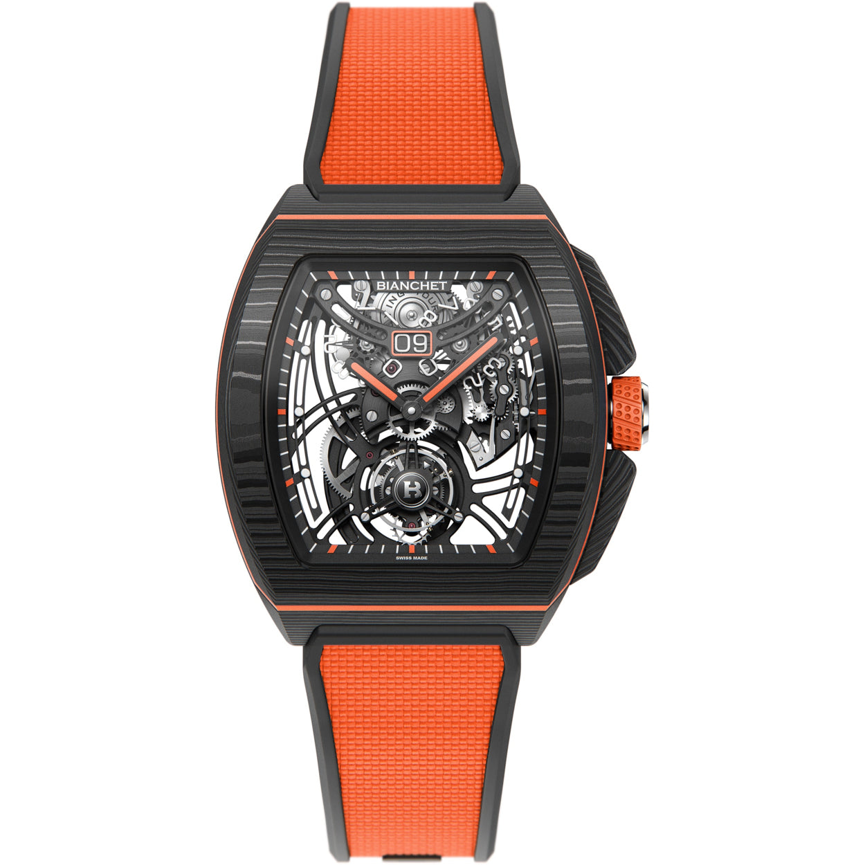 Bianchet Flying Tourbillon Grande Date B 1.618 Carbon Orange CBOFTGD4