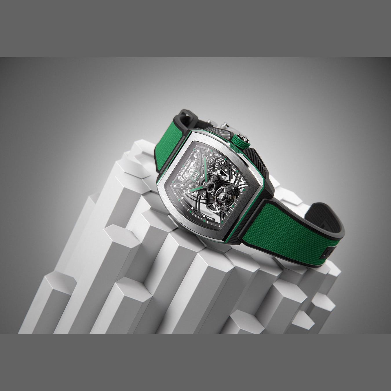 Bianchet Flying Tourbillon Grande Date B 1.618 Hybrid Green HBGFTGD4