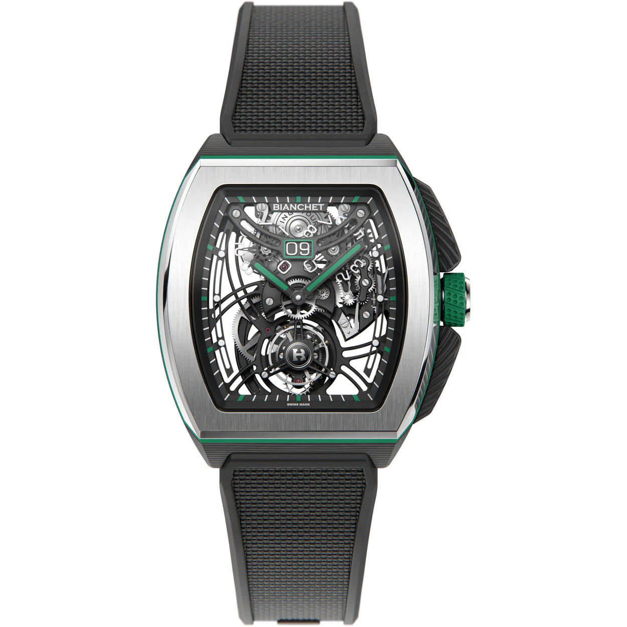 Bianchet Flying Tourbillon Grande Date B 1.618 Hybrid Green HBGFTGD4