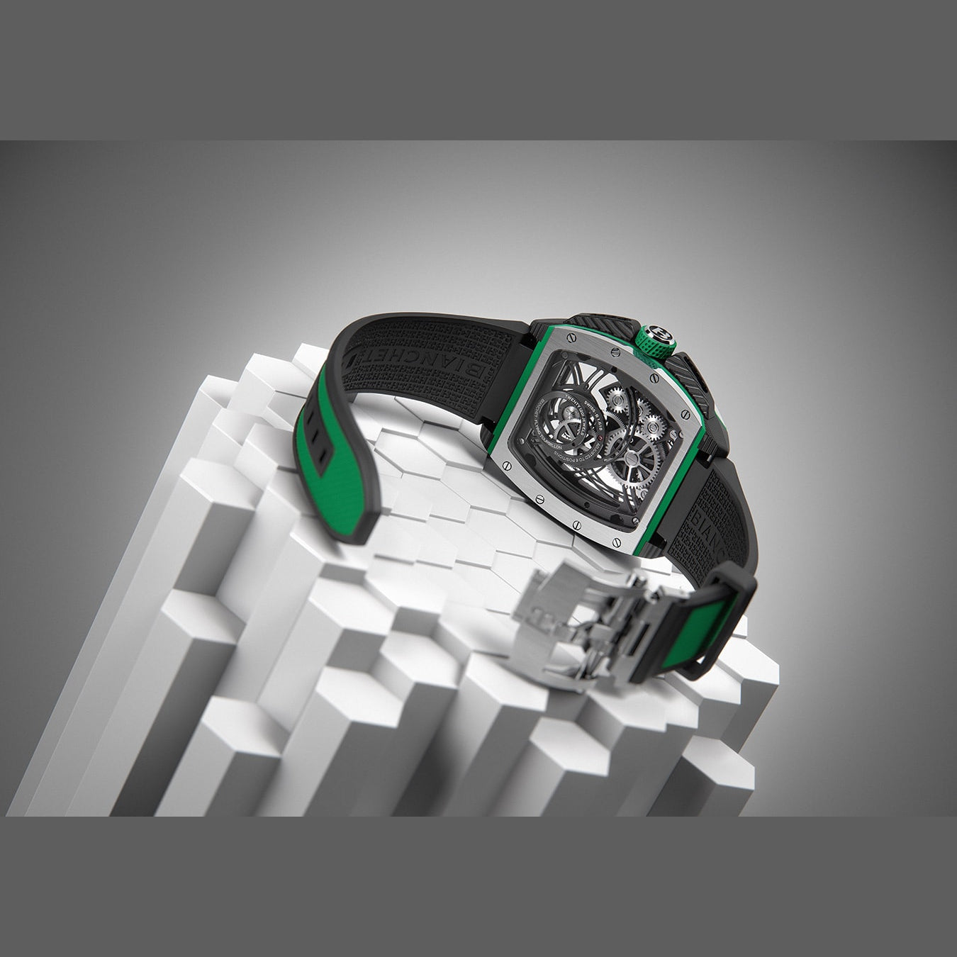 Bianchet Flying Tourbillon Grande Date B 1.618 Hybrid Green HBGFTGD4