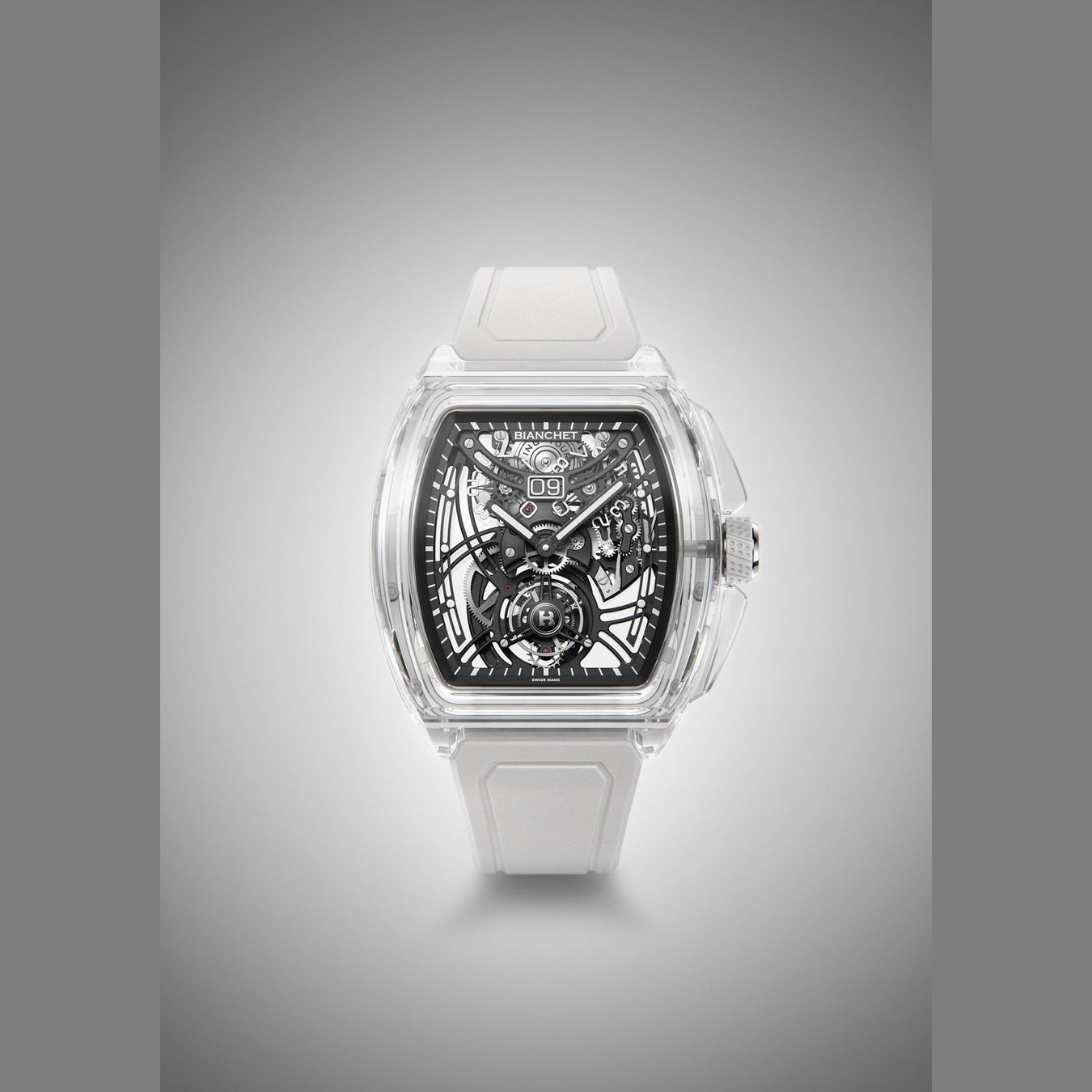Bianchet Flying Tourbillon Grande Date B 1.618 Sapphire White SWFTGD4