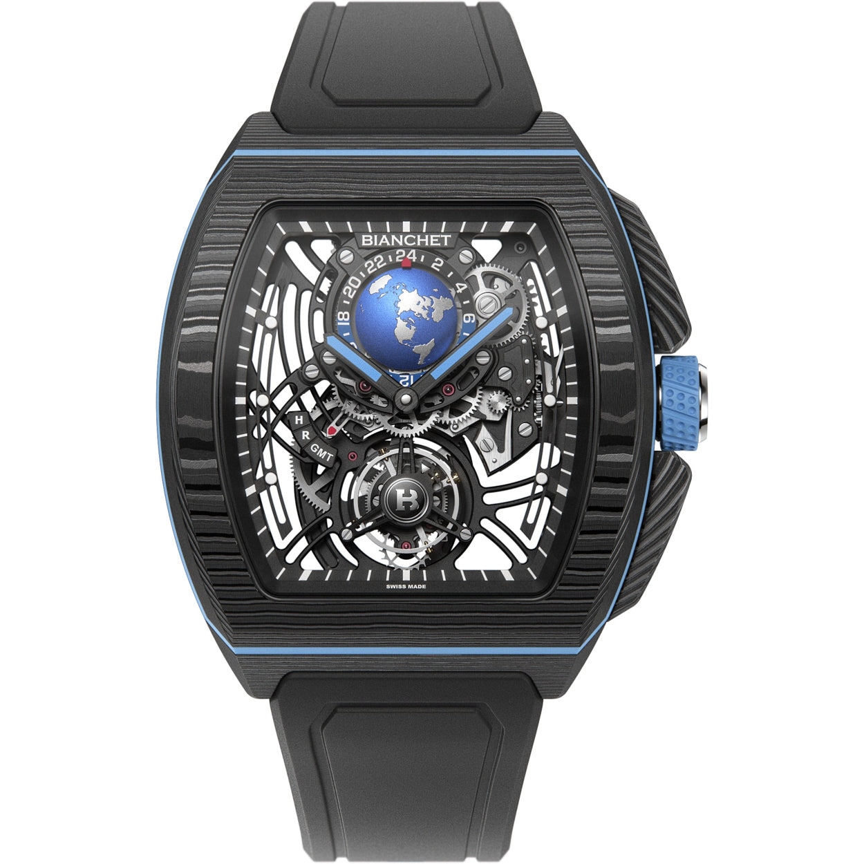 Bianchet Flying Tourbillon Sport GMT B 1.618 Carbon Sky Blue CBSBFTSG4