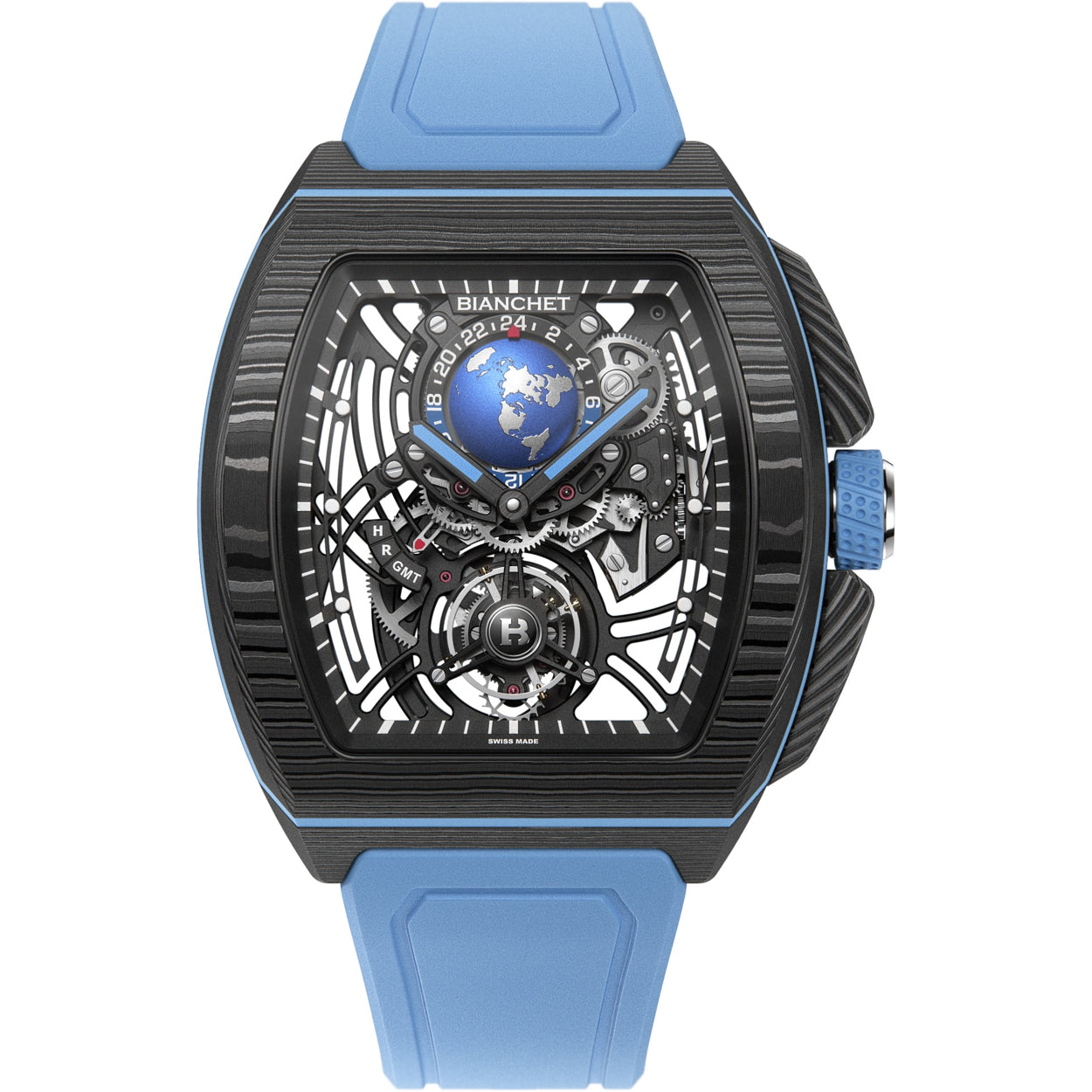 Bianchet Flying Tourbillon Sport GMT B 1.618 Carbon Sky Blue CBSBFTSG4