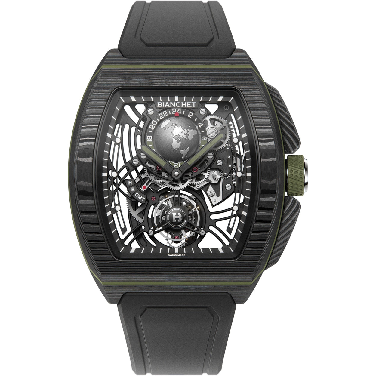 Bianchet Flying Tourbillon Sport GMT B 1.618 Carbon Fern Green CBFGFTSG4
