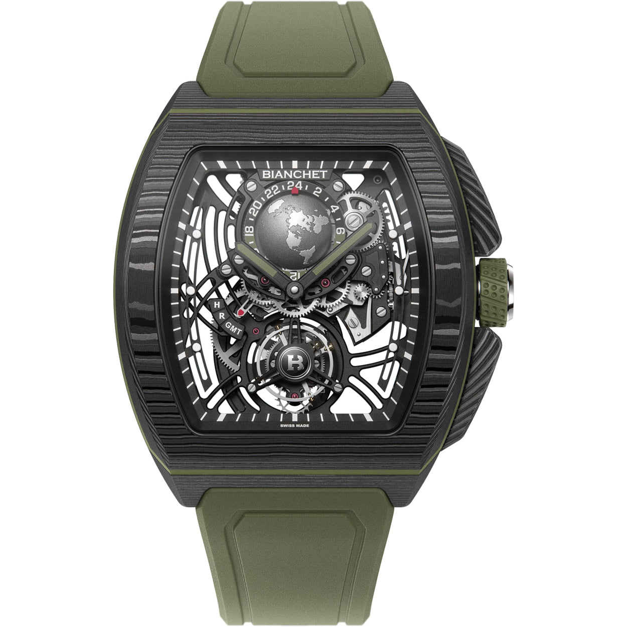 Bianchet Flying Tourbillon Sport GMT B 1.618 Carbon Fern Green CBFGFTSG4