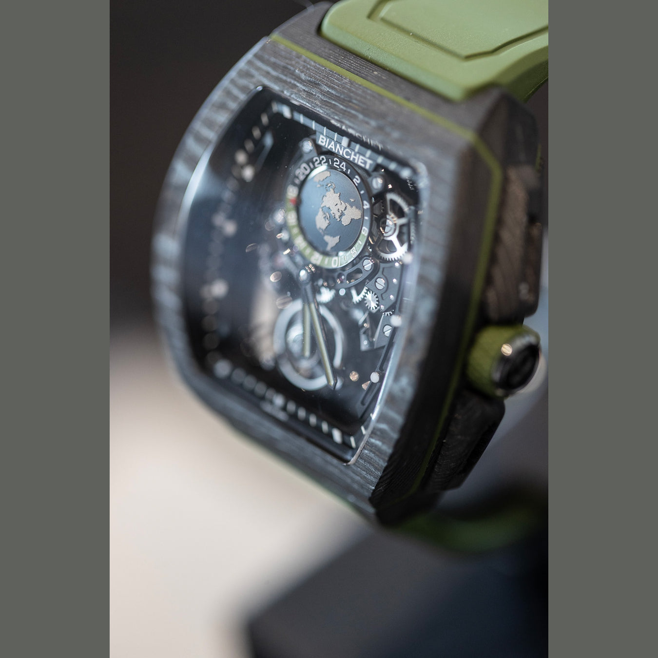 Bianchet Flying Tourbillon Sport GMT B 1.618 Carbon Fern Green CBFGFTSG4