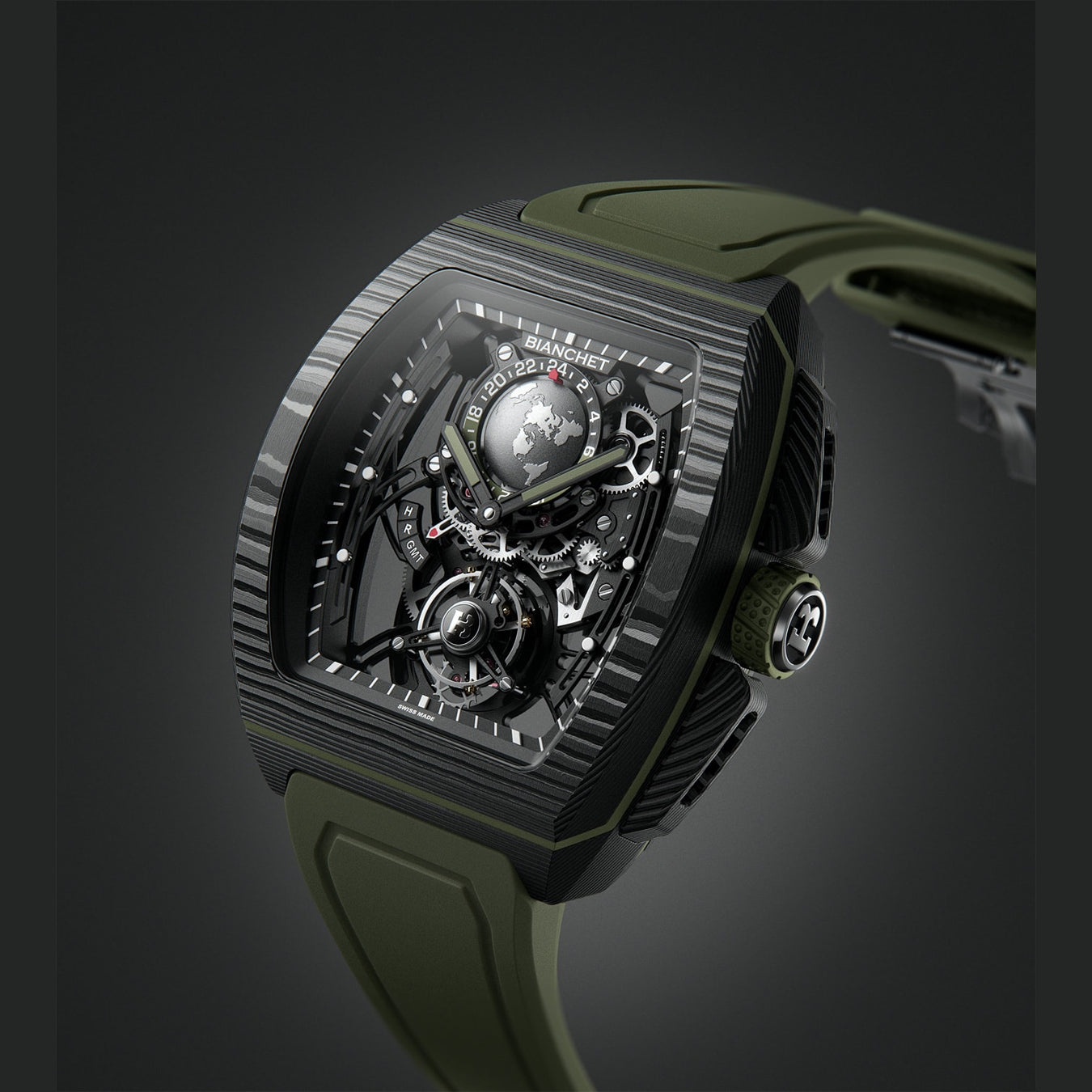 Bianchet Flying Tourbillon Sport GMT B 1.618 Carbon Fern Green CBFGFTSG4