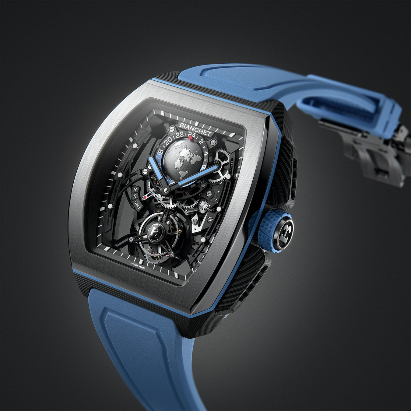 Bianchet Flying Tourbillon Sport GMT B 1.618 Hybrid Sky Blue HBSBFTSG4