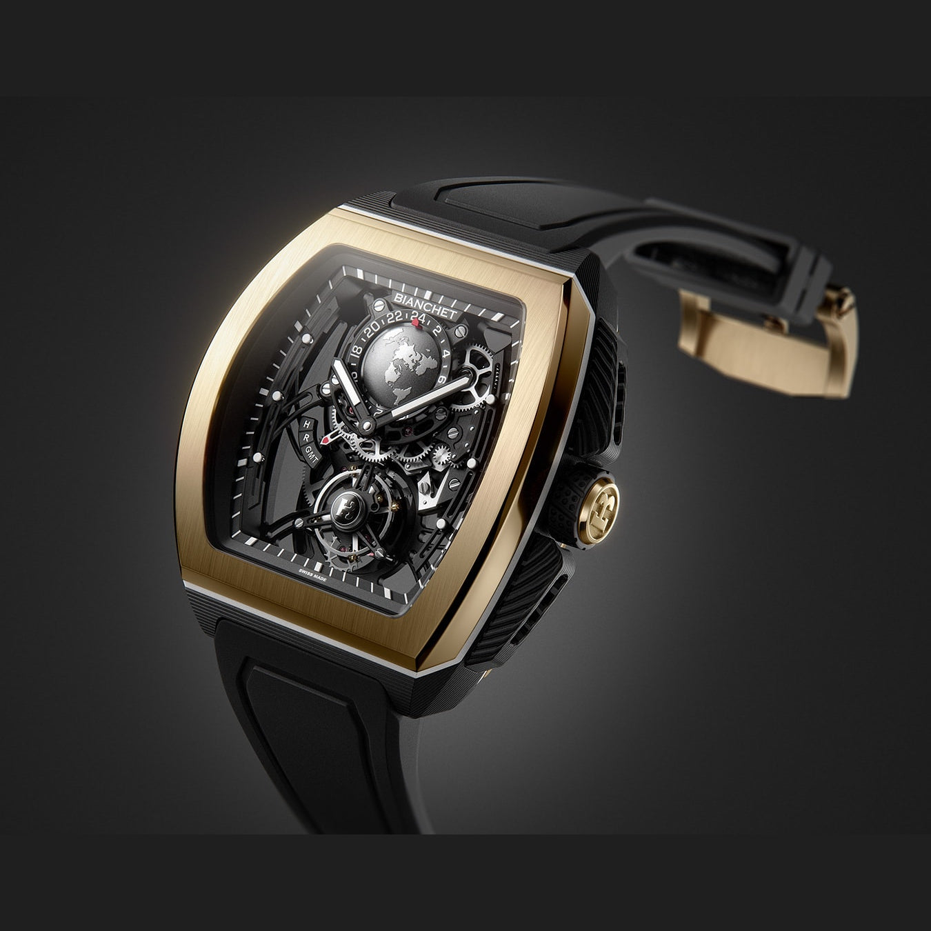 Bianchet Flying Tourbillon Sport GMT B 1.618 Hybrid Gold HBGLFTSG4