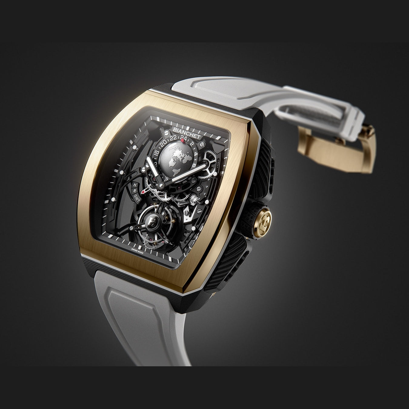 Bianchet Flying Tourbillon Sport GMT B 1.618 Hybrid Gold HBGLFTSG4