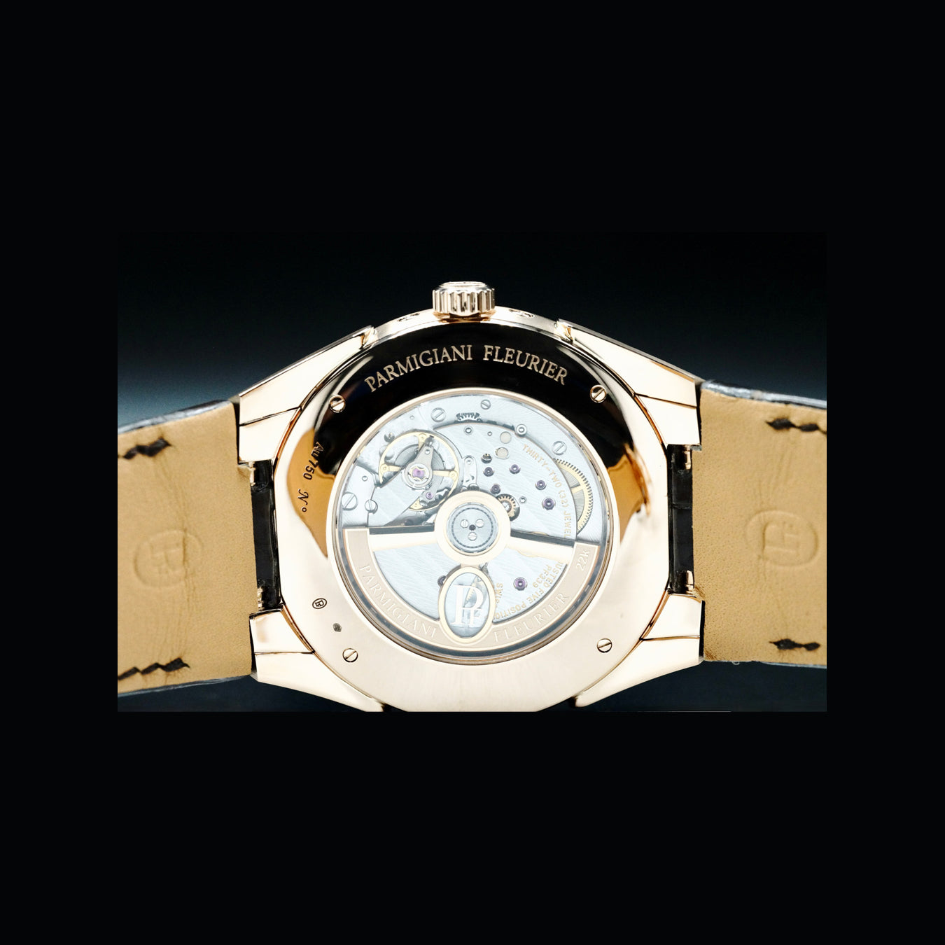 Parmigiani Fleurier PFC907-2020001-300182 Tonda PF Annual Calendar Rose Gold Black
