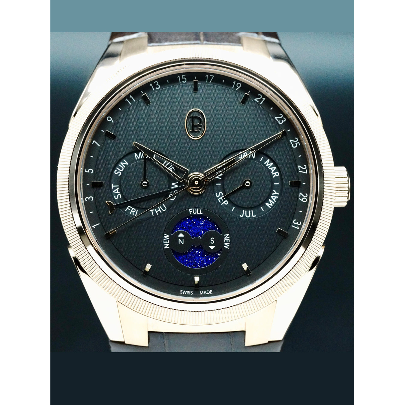 Parmigiani Fleurier PFC907-2020001-300182 Tonda PF Annual Calendar Rose Gold Black
