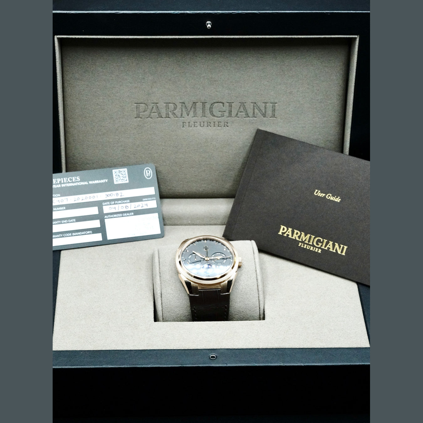 Parmigiani Fleurier PFC907-2020001-300182 Tonda PF Annual Calendar Rose Gold Black