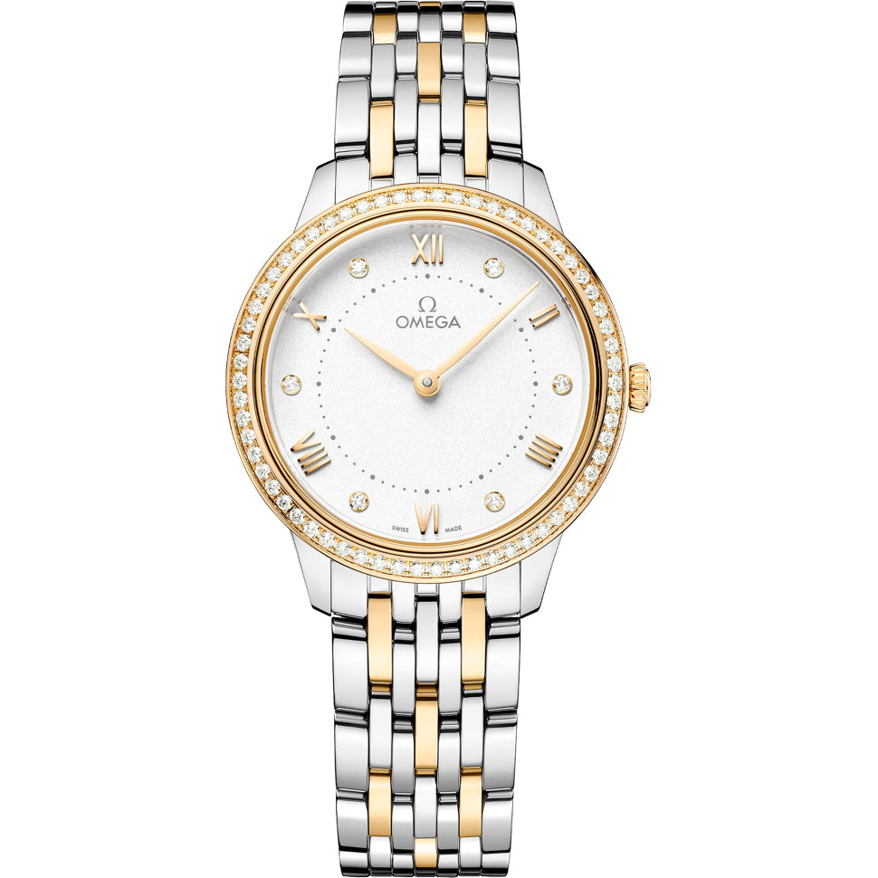 Omega 434.25.30.60.52.002 De Ville Prestige Yellow Gold on Steel  30 mm