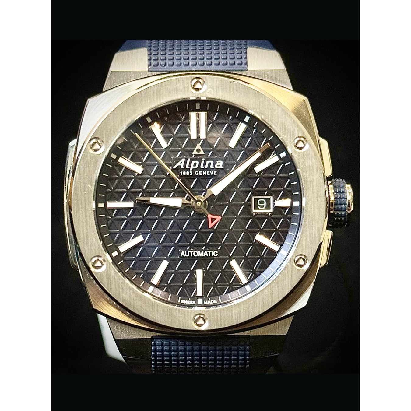 Alpina AL-525N4AE6 Alpiner Extreme Automatic Stainless Steel Rubber Navy Blue Dial 41 mm