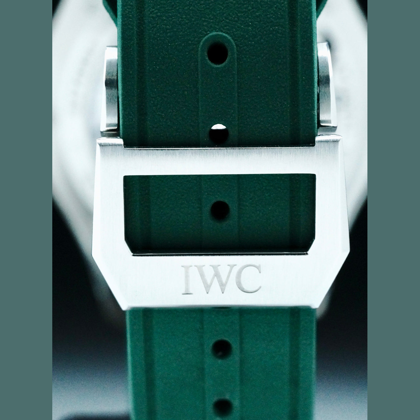 IWC IW329306 Big Pilot Stainless Steel Green Dial 43mm Rubber Strap