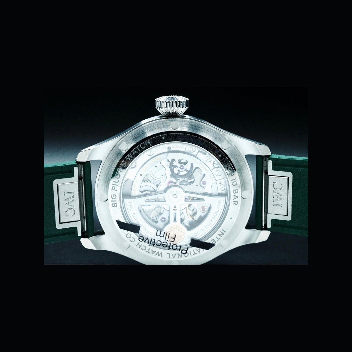 IWC IW329306 Big Pilot Stainless Steel Green Dial 43mm Rubber Strap