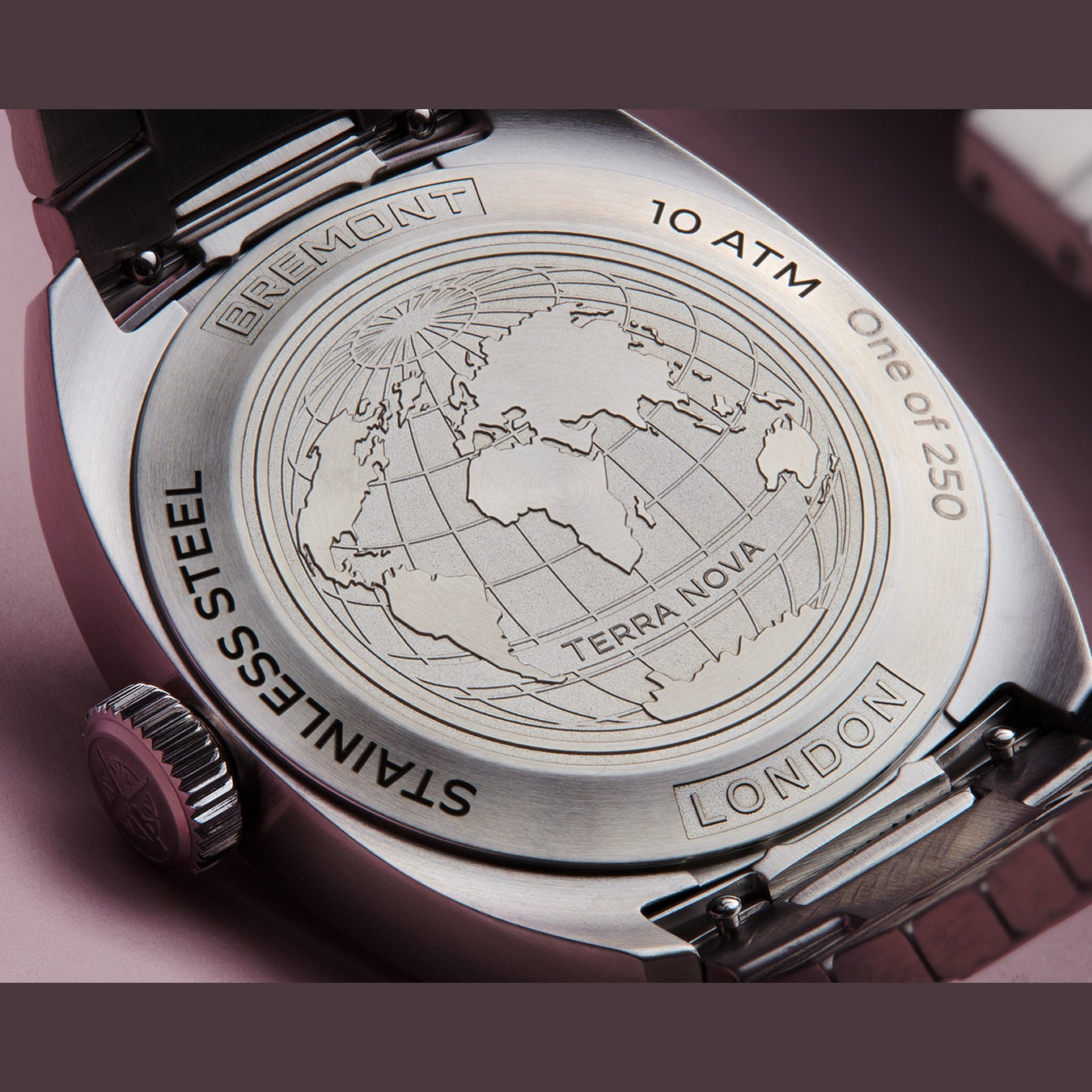 Bremont TN38-ND-SS-PK-B Terra Nova Pink Dial on Bracelet