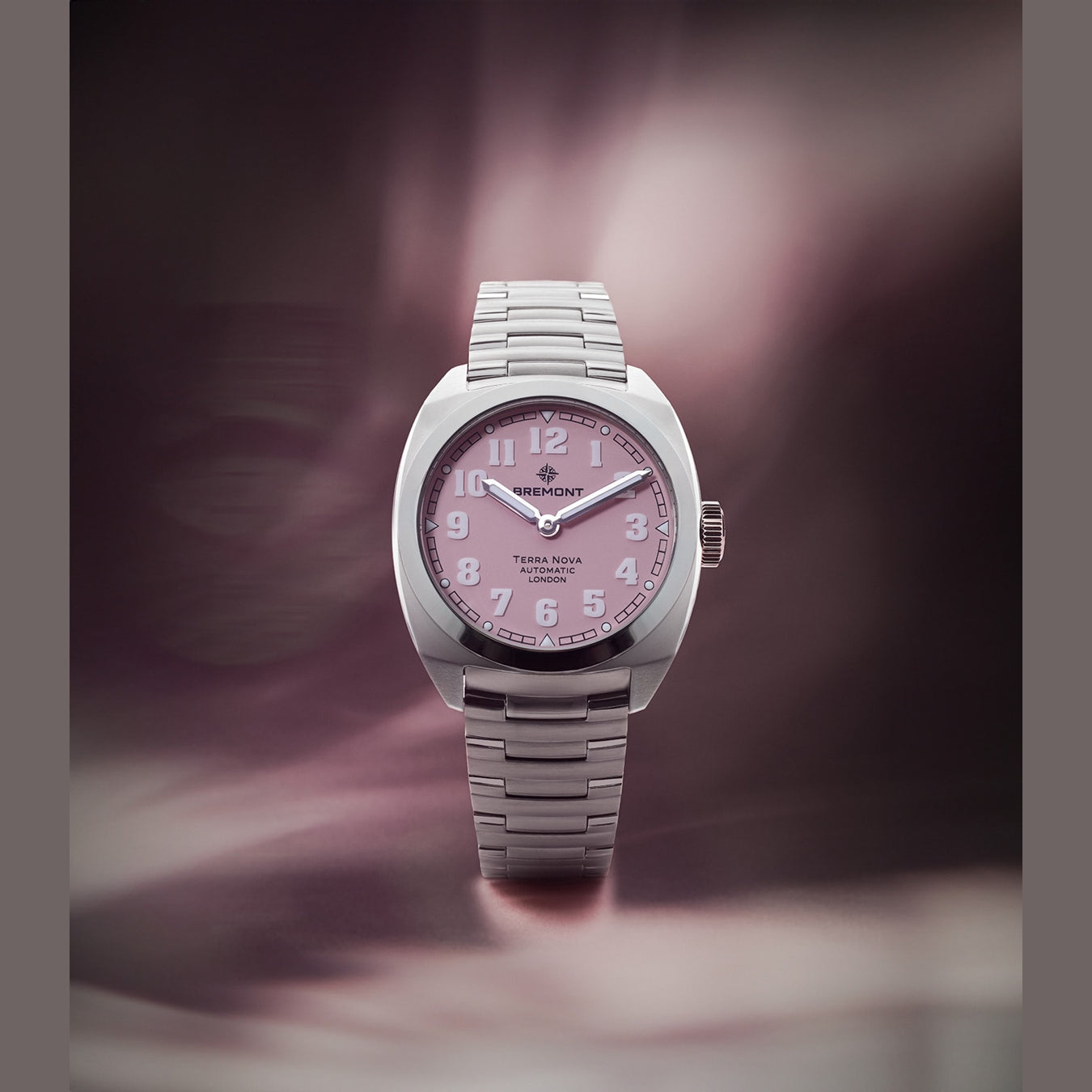 Bremont TN38-ND-SS-PK-B Terra Nova Pink Dial on Bracelet