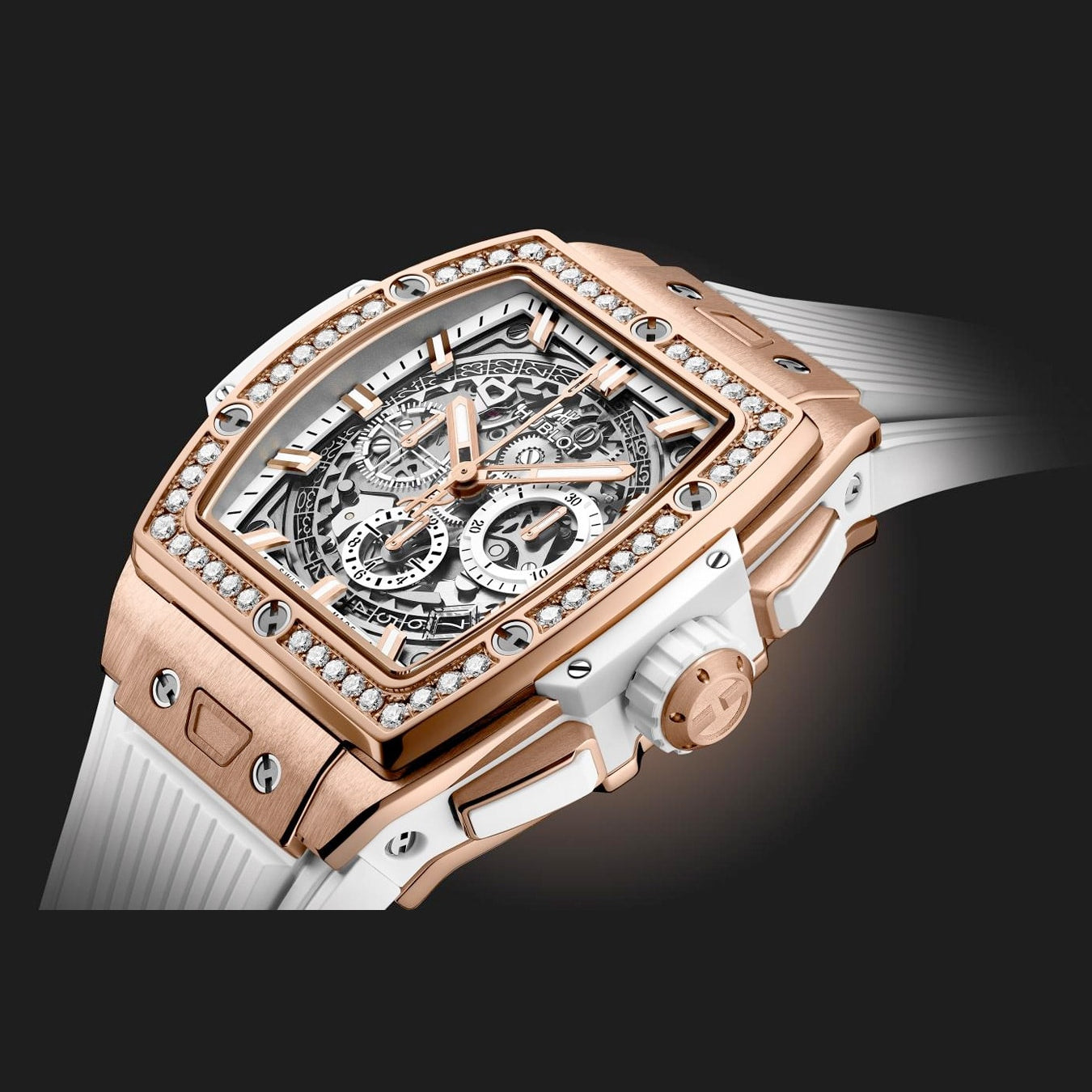 Hublot 642.OE.2010.RW.1204 Spirit of Big Bang King Gold White Diamonds 42mm