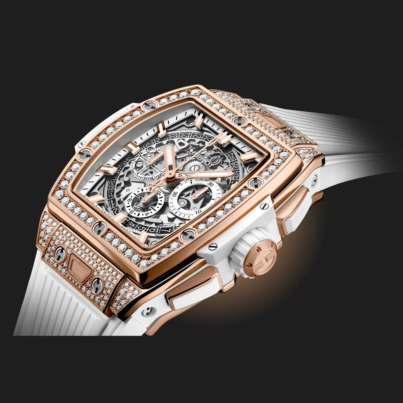 Hublot 642.OE.2010.RW.1604 Spirit of Big Bang King Gold White Pavé  42mm