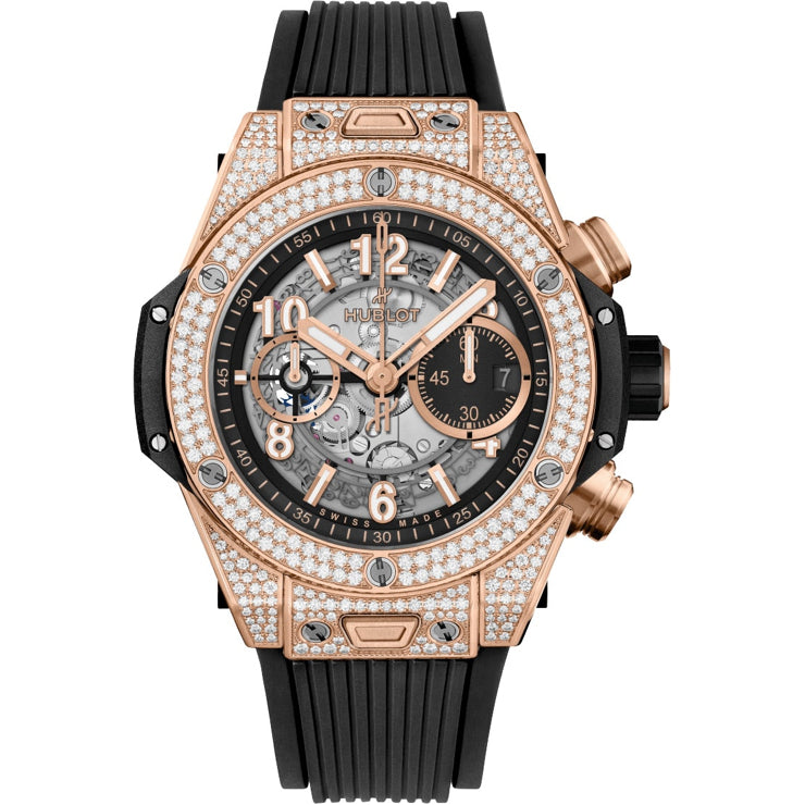 Hublot 421.OX.1180.RX.1704 Big Bang Unico King Gold Pavé 44mm