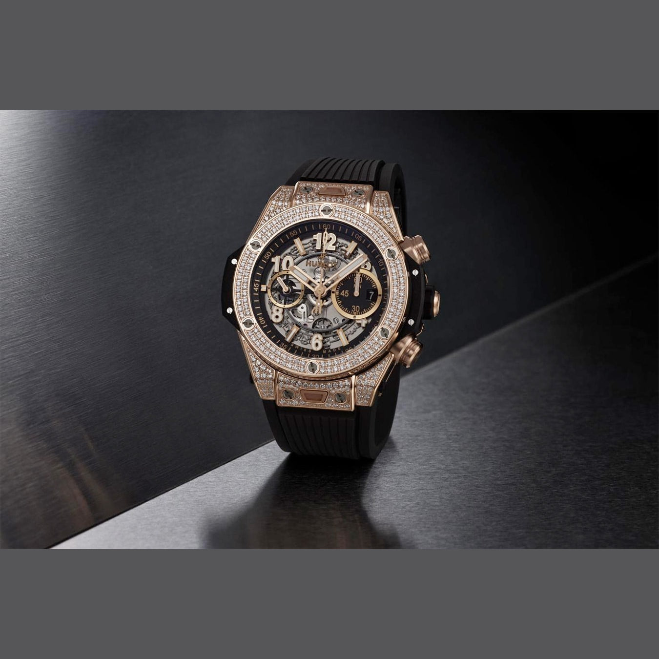 Hublot 421.OX.1180.RX.1704 Big Bang Unico King Gold Pavé 44mm