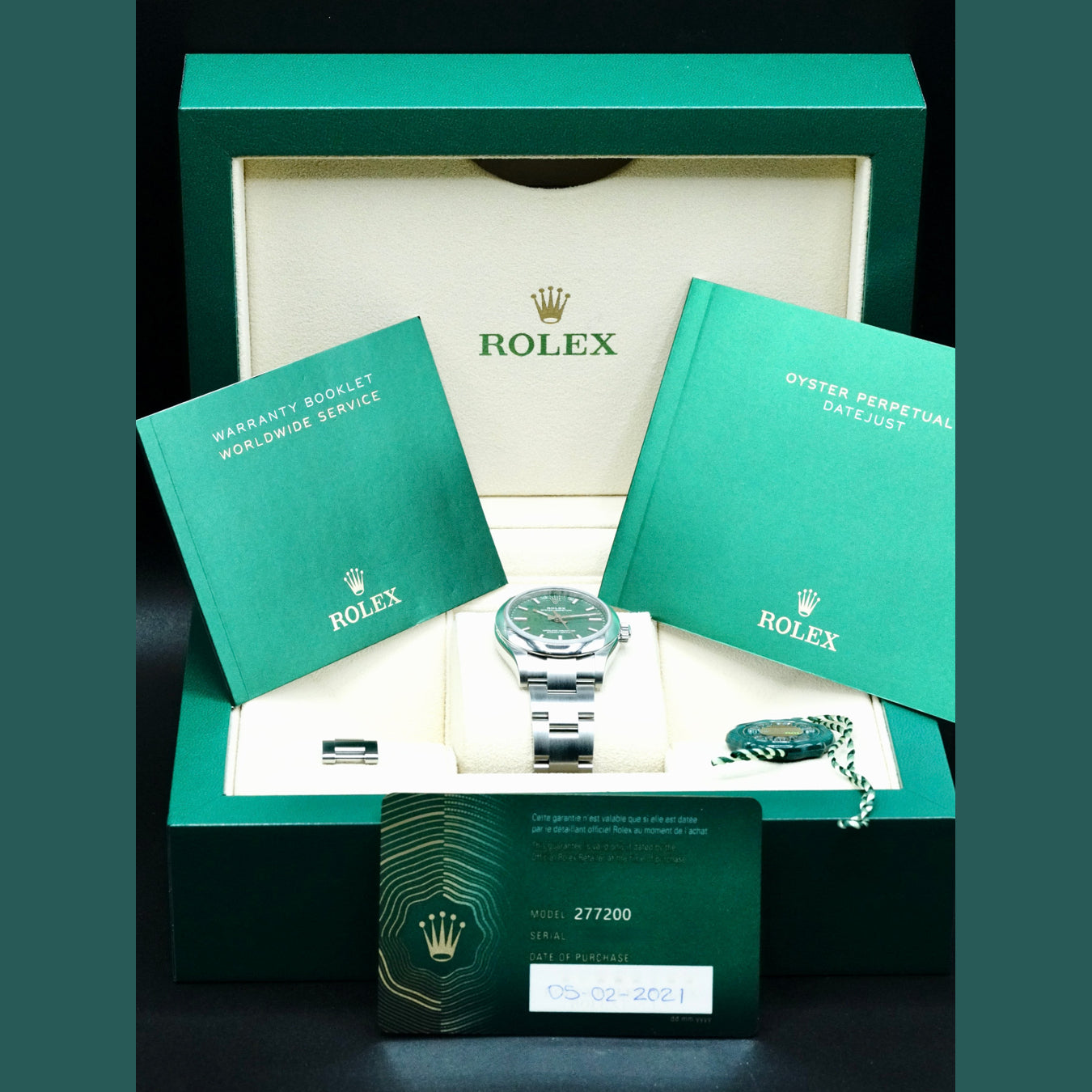 Rolex 277200 Oyster Perpetual Green Dial