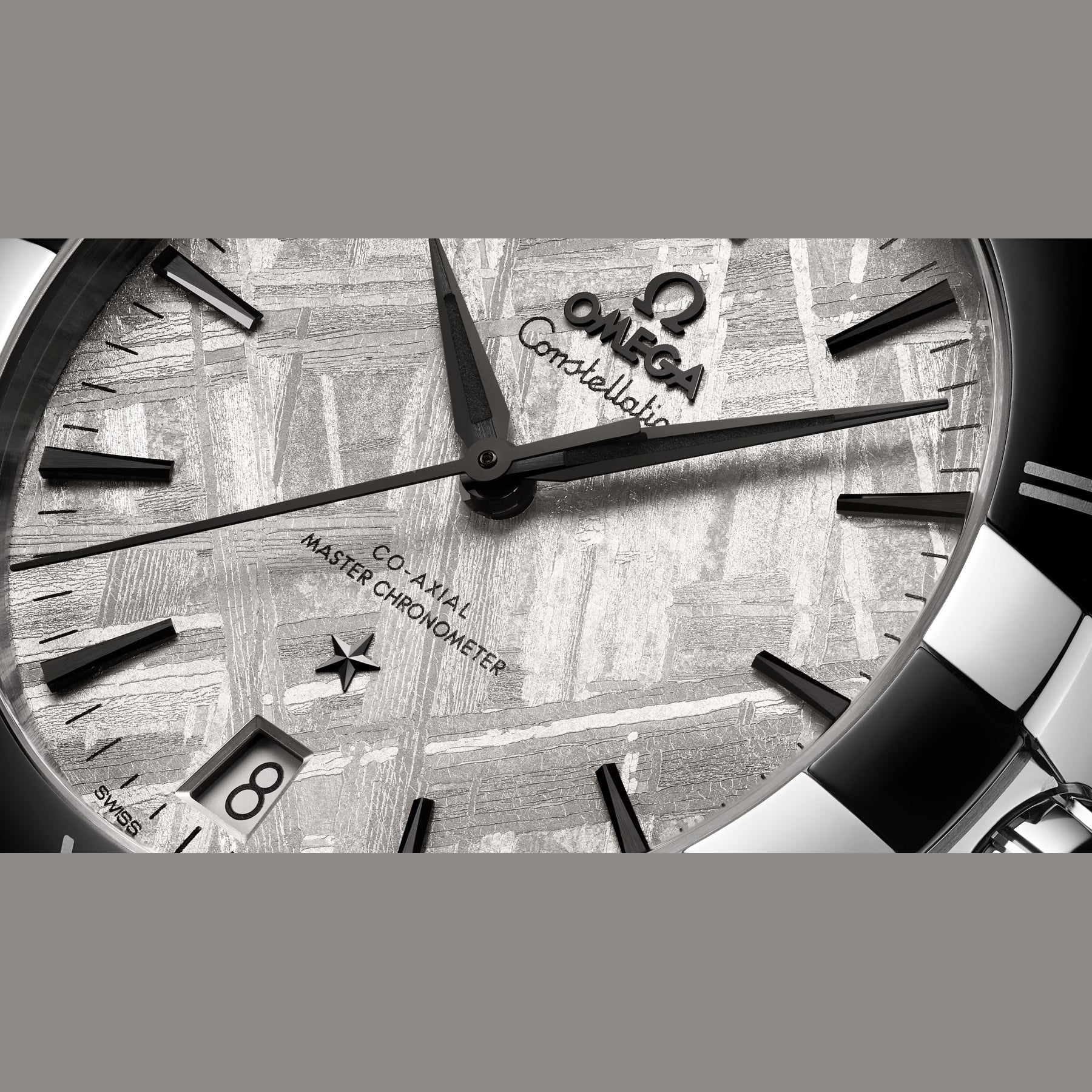 Omega 131.30.41.21.99.001 Constellation Meteorite Dial Steel on Steel 41mm