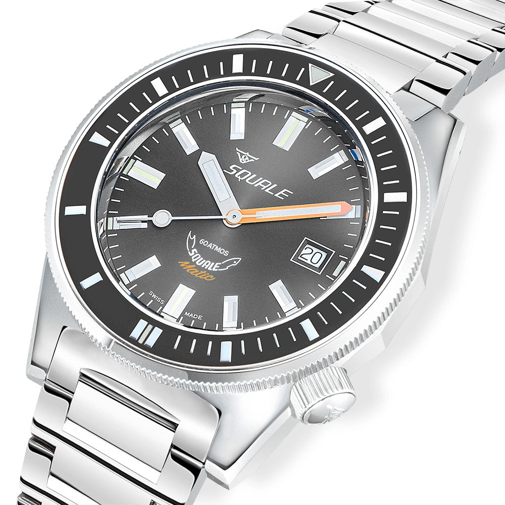 Squale Matic Grey Bracelet MATICXSA.SQ22L