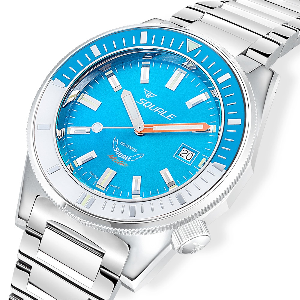 Squale Matic Light Blue Bracelet MATICXSE.SQ22L