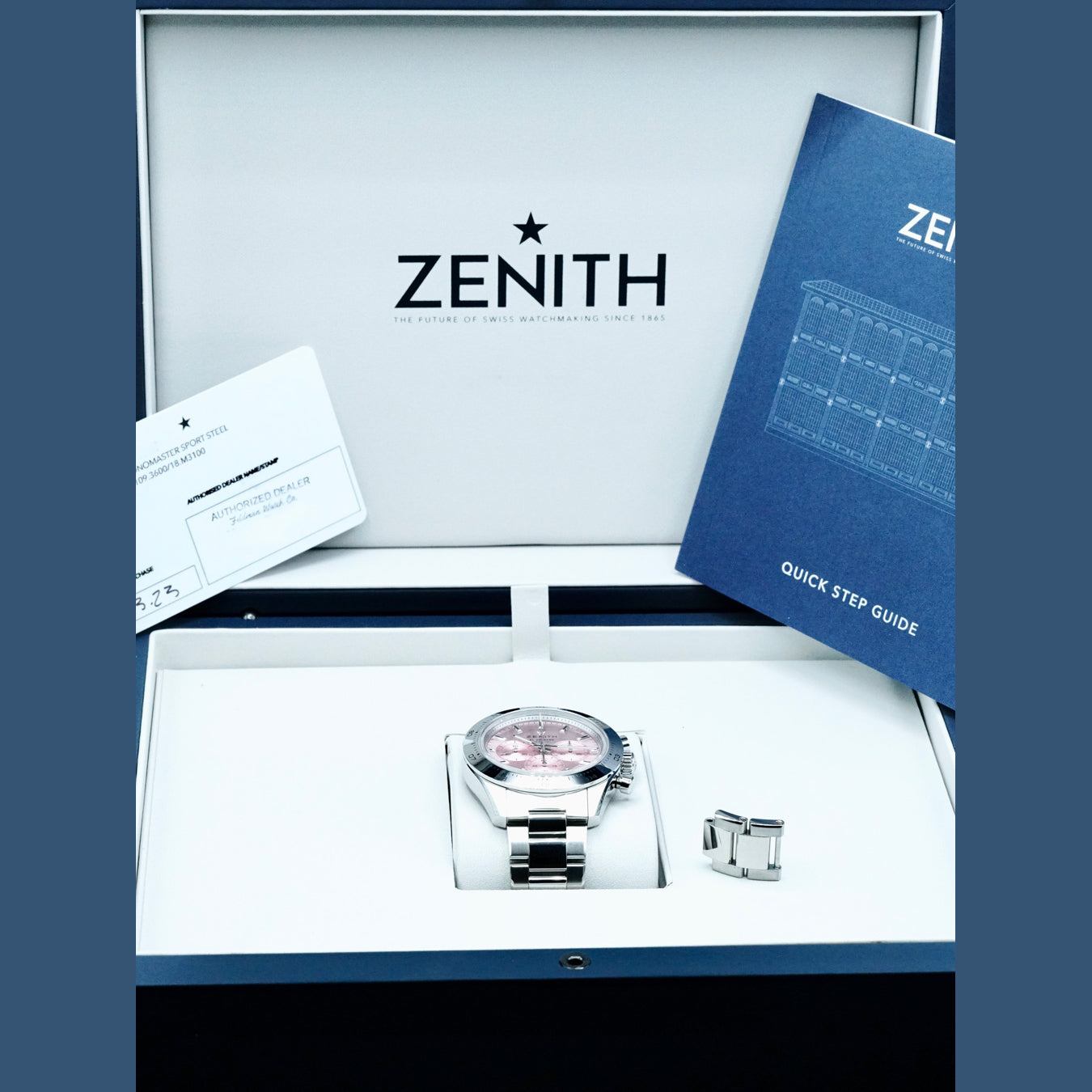 Zenith 03.3109.3600/18.M3100 Chronomaster Sport Steel - Pink 41mm
