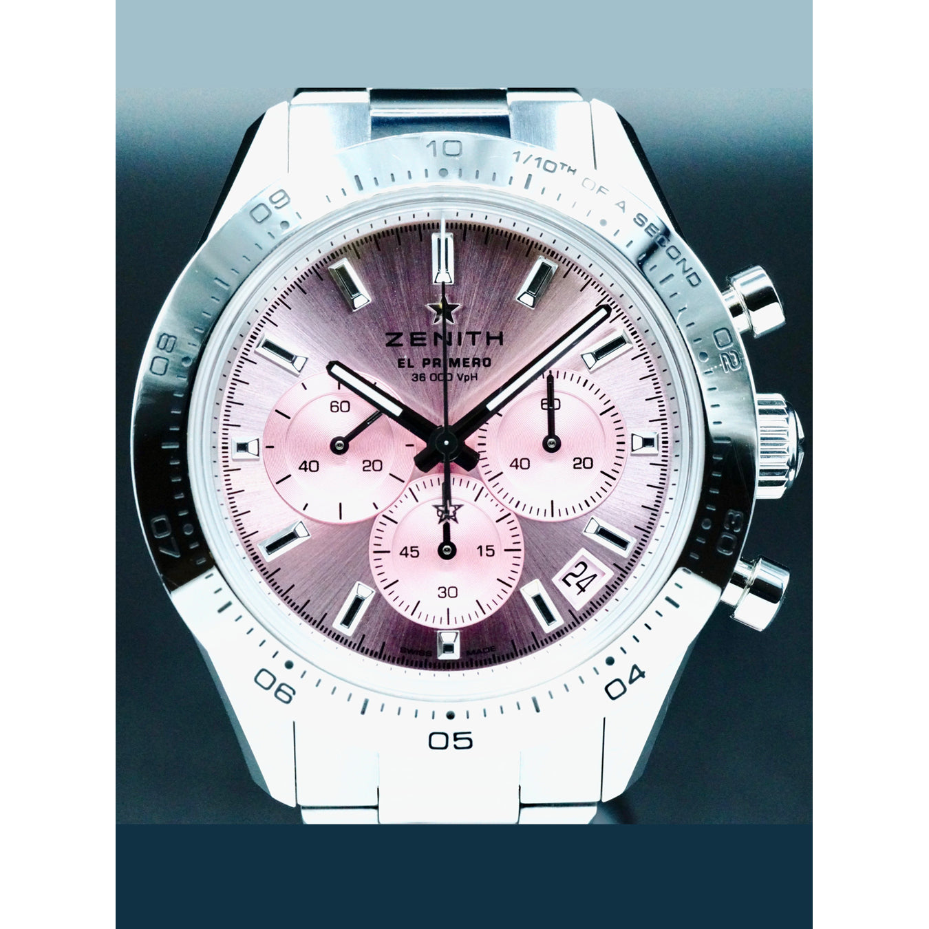 Zenith 03.3109.3600/18.M3100 Chronomaster Sport Steel - Pink 41mm