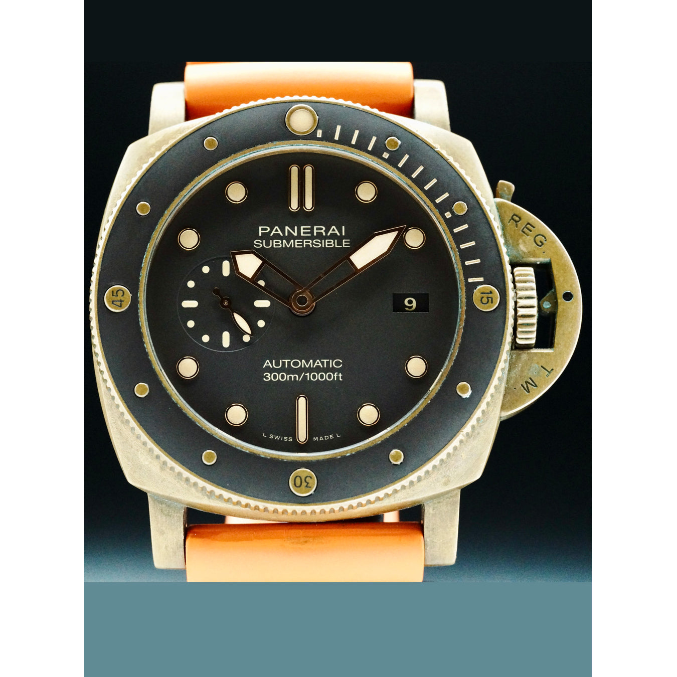 Panerai PAM00968 Luminor Submersible Bronzo - 47mm Brown Dial
