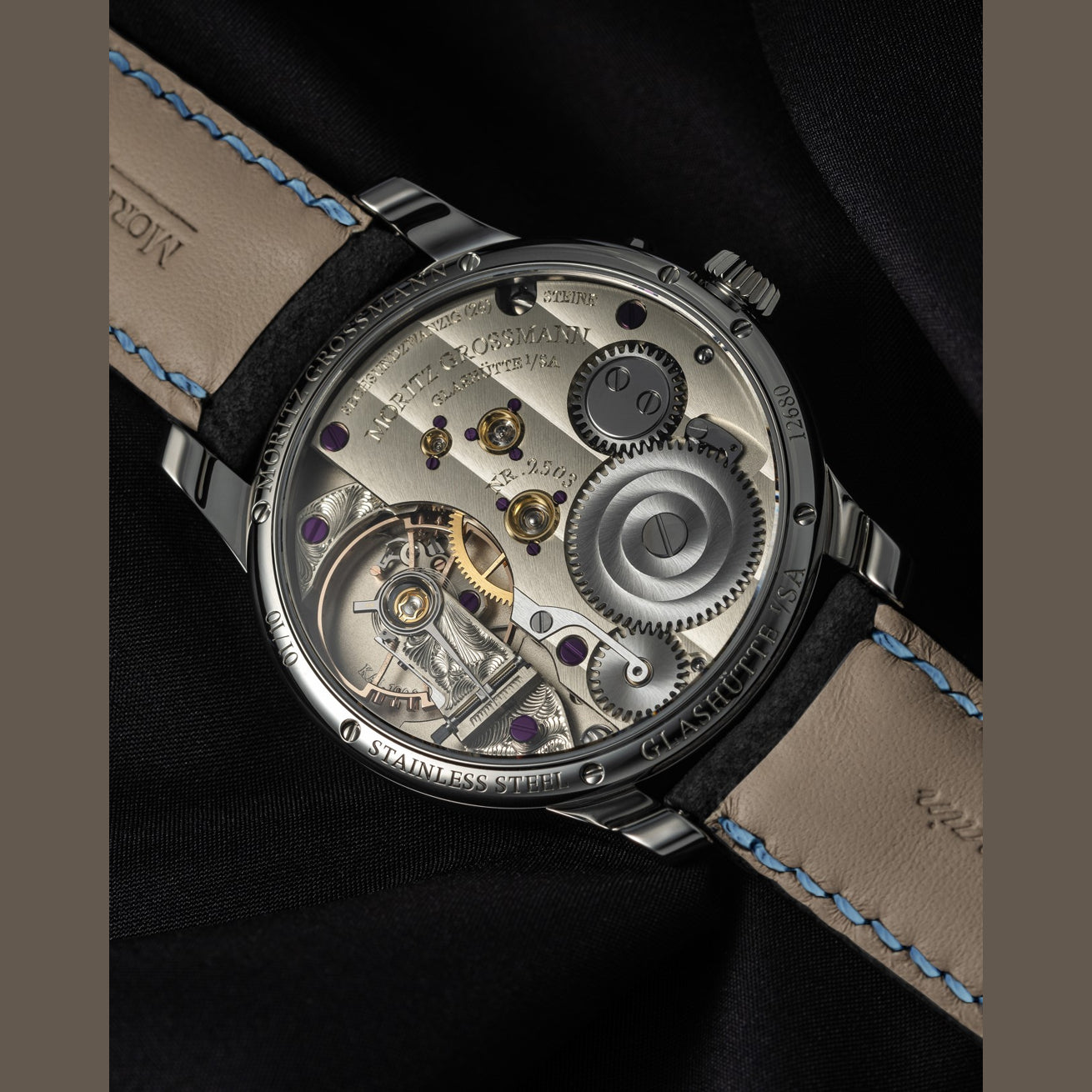 Moritz Grossmann Heritage Power Reserve Light Blue Dial Limited Edition
