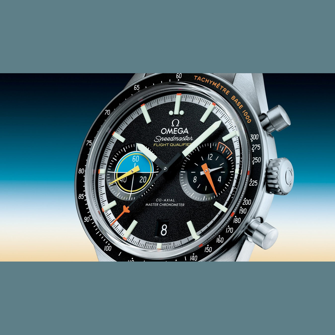 Omega 332.10.41.51.01.002 Speedmaster Pilot Steel on Steel 40.85mm